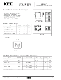 Datasheet KF282S manufacturer KEC